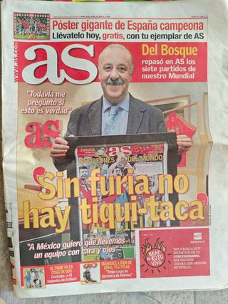 Periódico Marca España Campeones Mundo 2010