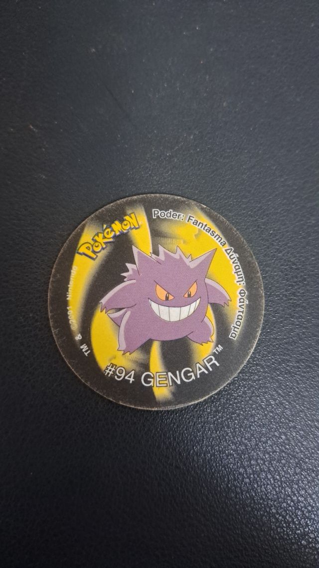 Tazo Pokémon Gengar 2001 matutano