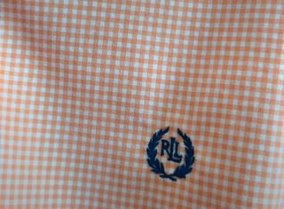 Camisa Ralph Lauren Naranja y Blanca