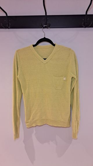 Jersey Mango verde pistacho mujer talla M