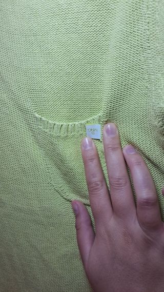 Jersey Mango verde pistacho mujer talla M