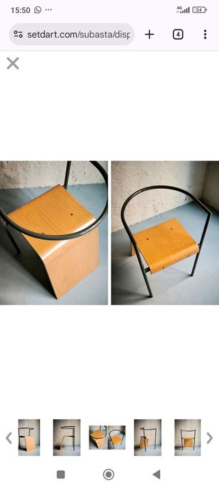 Sedia postmoderna italiana - Vintage anni '80