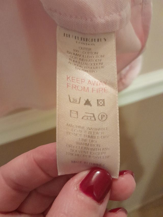 Camisa Burberry Niña Rosa