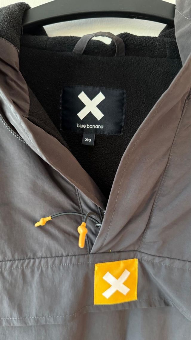 Abrigo Blue Banana Gris Talla XS