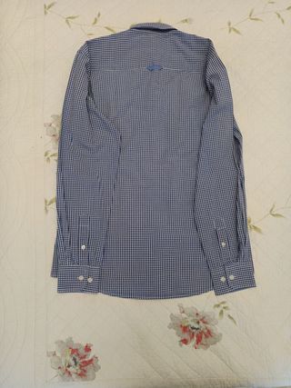 Camisa Valecuatro Cuadros Azul y Blanco