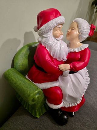 Statua Babbo Natale e Mamma Natale