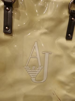 Bolso Armani Verde menta Charol Logo AJ