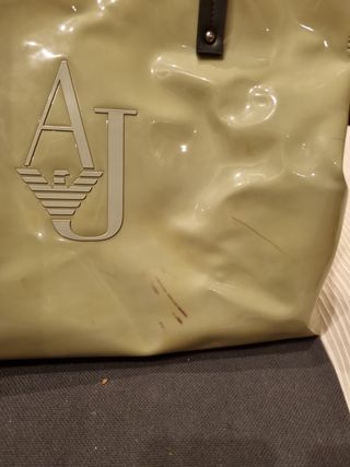 Bolso Armani Verde menta Charol Logo AJ