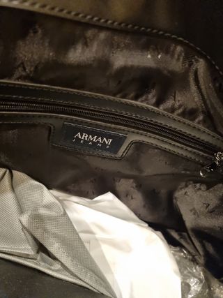Bolso Armani Verde menta Charol Logo AJ