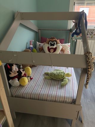 Cama infantil 90cm tipo casita