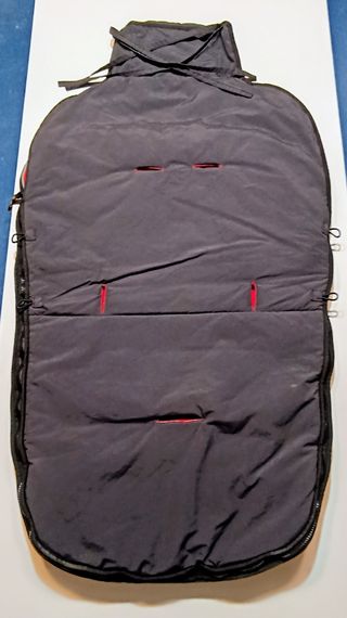 Saco de bebé Jane rojo y gris