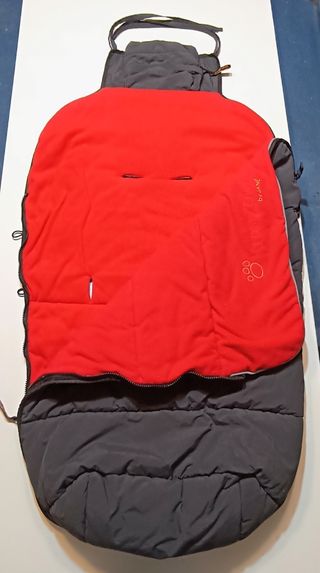 Saco de bebé Jane rojo y gris