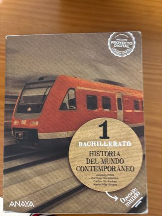 Libro Historia del mundo concontemporo 1bach anaya
