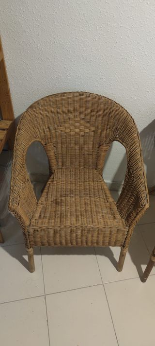Silla de mimbre