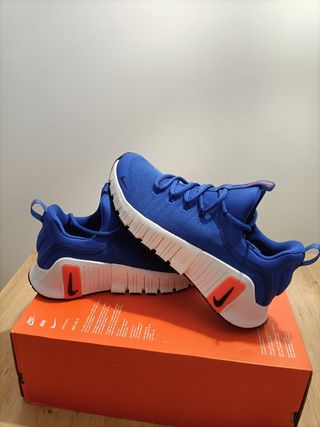 T44 Nike Free Metcon 6  Azul Naranja