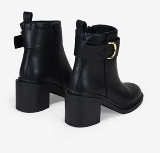 Botines negros tacón mujer