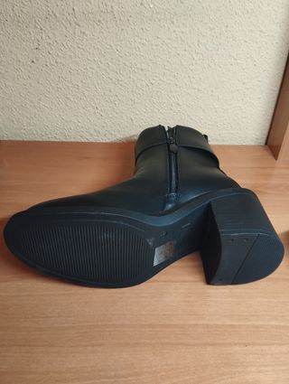 Botines negros tacón mujer