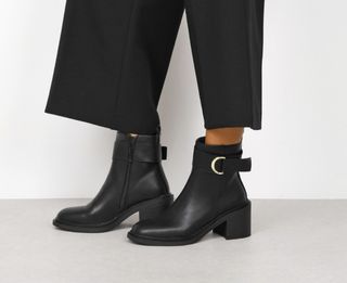 Botines negros tacón mujer