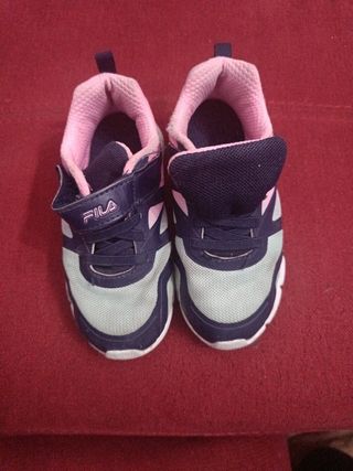 Deportivas Fila niña azul y rosa