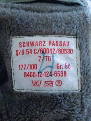 Bundeswehr Parka Largo Talla 50 (L) 