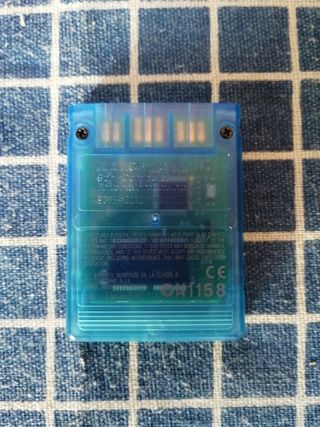 PS2 ORIGINAL MEMORY CARD OCEAN BLUE