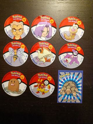Cromos Pokémon chupa chups e chipicao