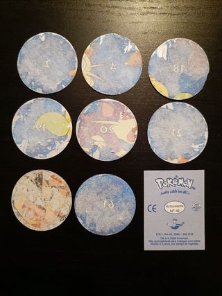 Cromos Pokémon chupa chups e chipicao