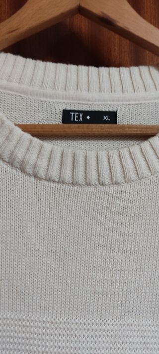 Jersey TEX Beige Algodón Talla XL