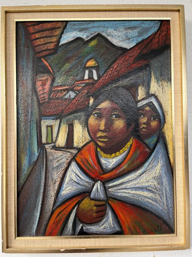 Cuadro original de Arturo Nieto – arte indigenista