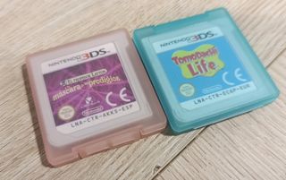 Nintendo 3DS rosa + 2 giochi + caricabatterie + custodia