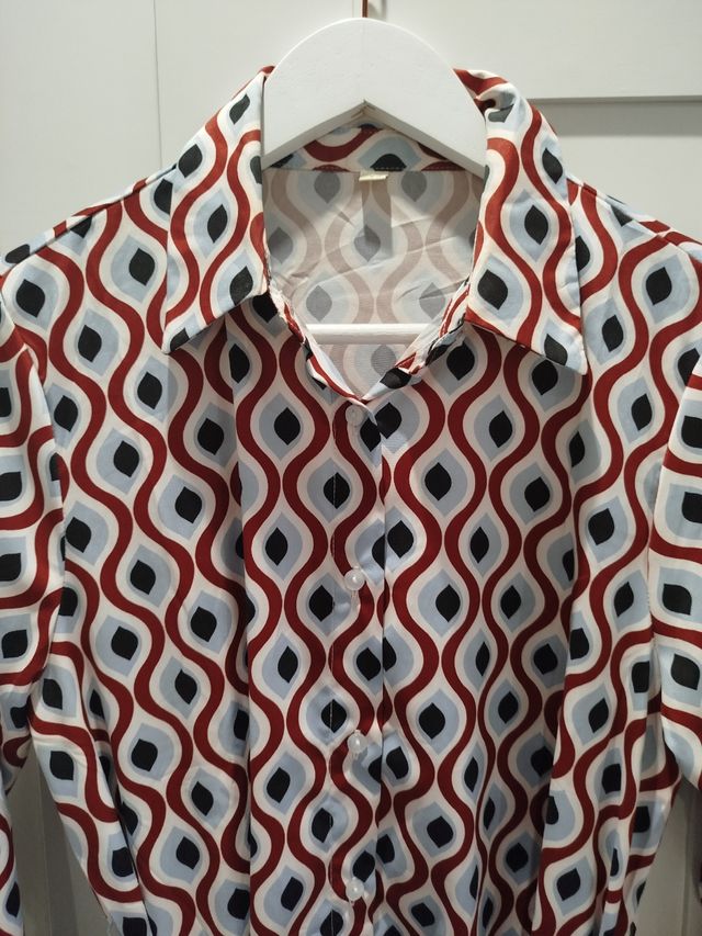 Vestido estampado geométrico