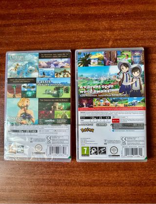 PRECINTADO Pokemon Violet y Zelda Tears Switch