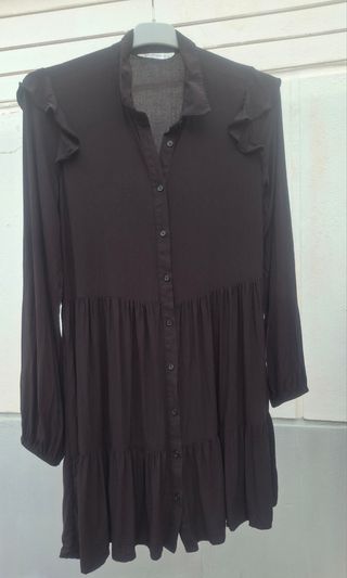 Vestido negro Stradivarius T L. Medidas en descrip