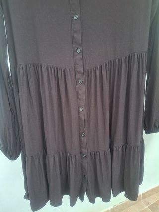 Vestido negro Stradivarius T L. Medidas en descrip