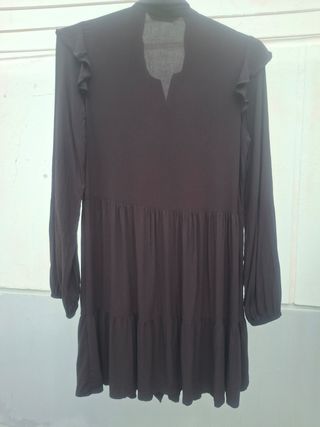 Vestido negro Stradivarius T L. Medidas en descrip