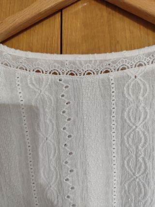 Blusa blanca manga larga
