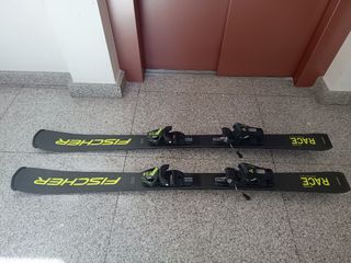 Esquís Fischer RC4 RACE JR 120cm + Fijaciones FJ7