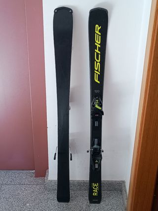 Esquís Fischer RC4 RACE JR 120cm + Fijaciones FJ7