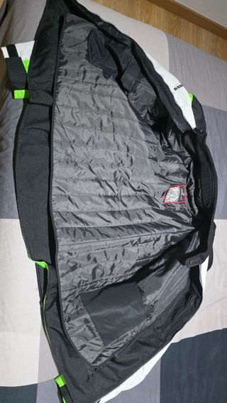 Chaqueta moto.verde y gris