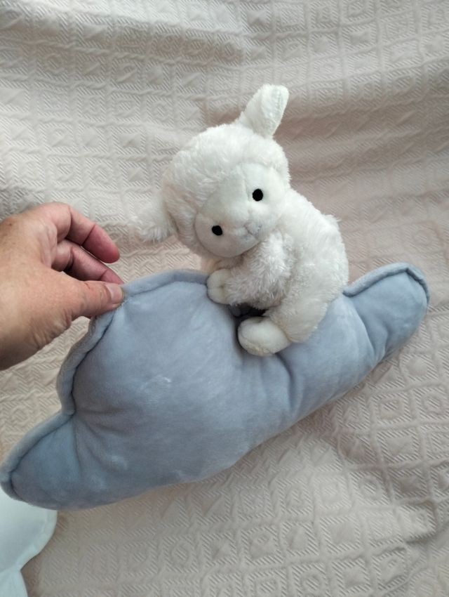 Conjunto 2 Cojines Nube Gris y Blanco