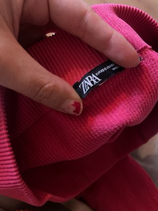 Leggings fucsia con estribo