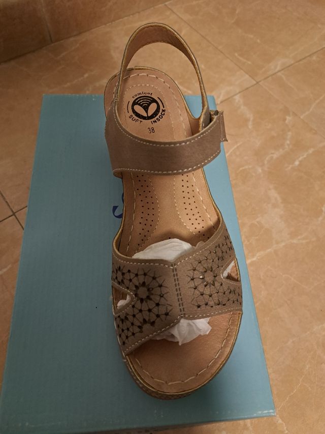 Sandalias Comfeet Marrones Mujer