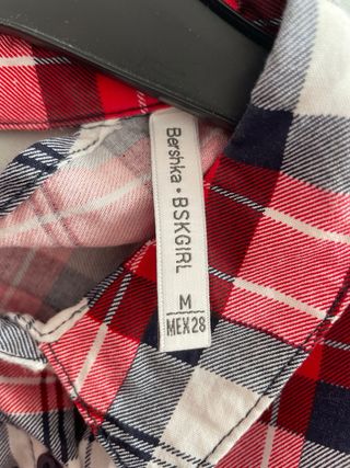 Camisa cuadros Bershka
