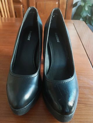 Zapatos de salón Graceland negros piel tacón