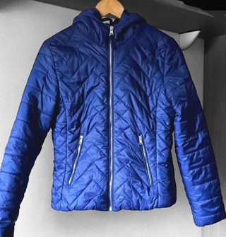 Chubasquero acolchado azul marino t.M