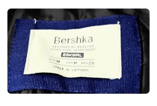 Chubasquero acolchado azul marino t.M