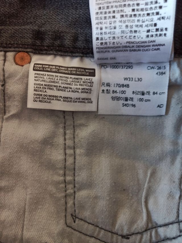 Vaqueros Levi's 501 negros