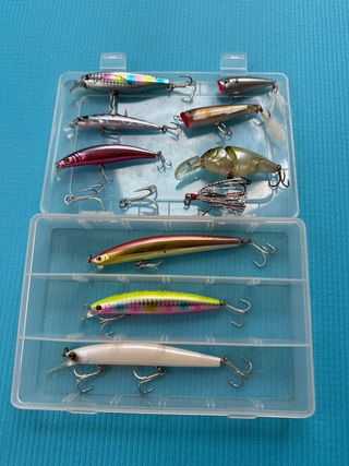9 señuelos de pesca con caja
Lote 9