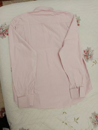 Camisa Artesanos Camiseros Rayas Rosa/Blanco