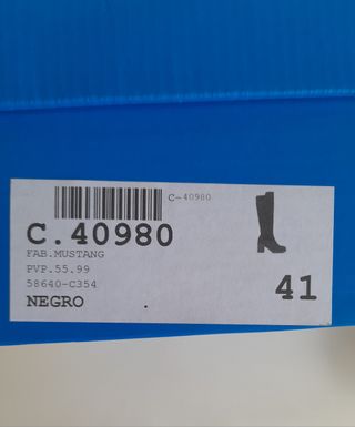 Botas altas Mustang negras